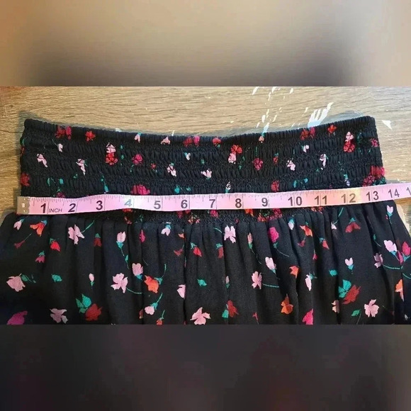 NWT! Joie Silk Gorowen Floral Print A-line Skirt Asymmetric Ruffle Hem S - Picture 11 of 12